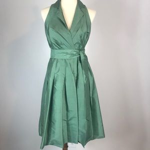 Anne Klein Green Wrap Dress